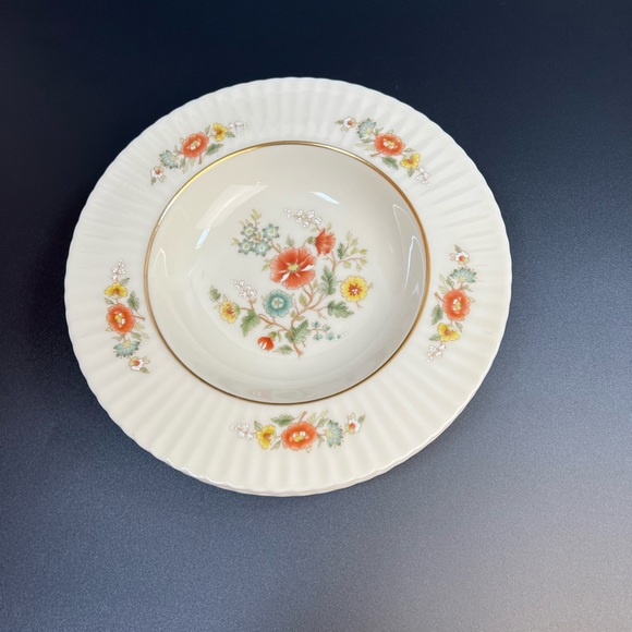 LENOX  Temple Blossom Rim Soup Bowl Set of Four - Picture 9 of 11